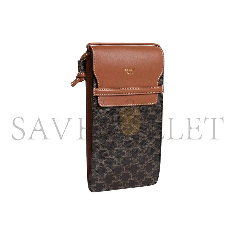 Ce1i*e phone pouch with flap 10g332cqd-04lu (18*10*2cm)